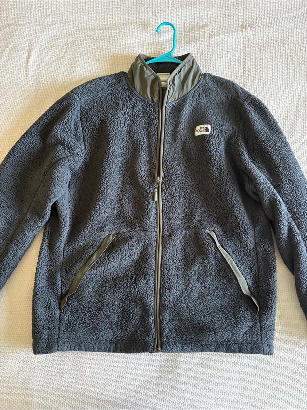 The North Face Men's Charcoal Gray Sherpa Fleece Jacket